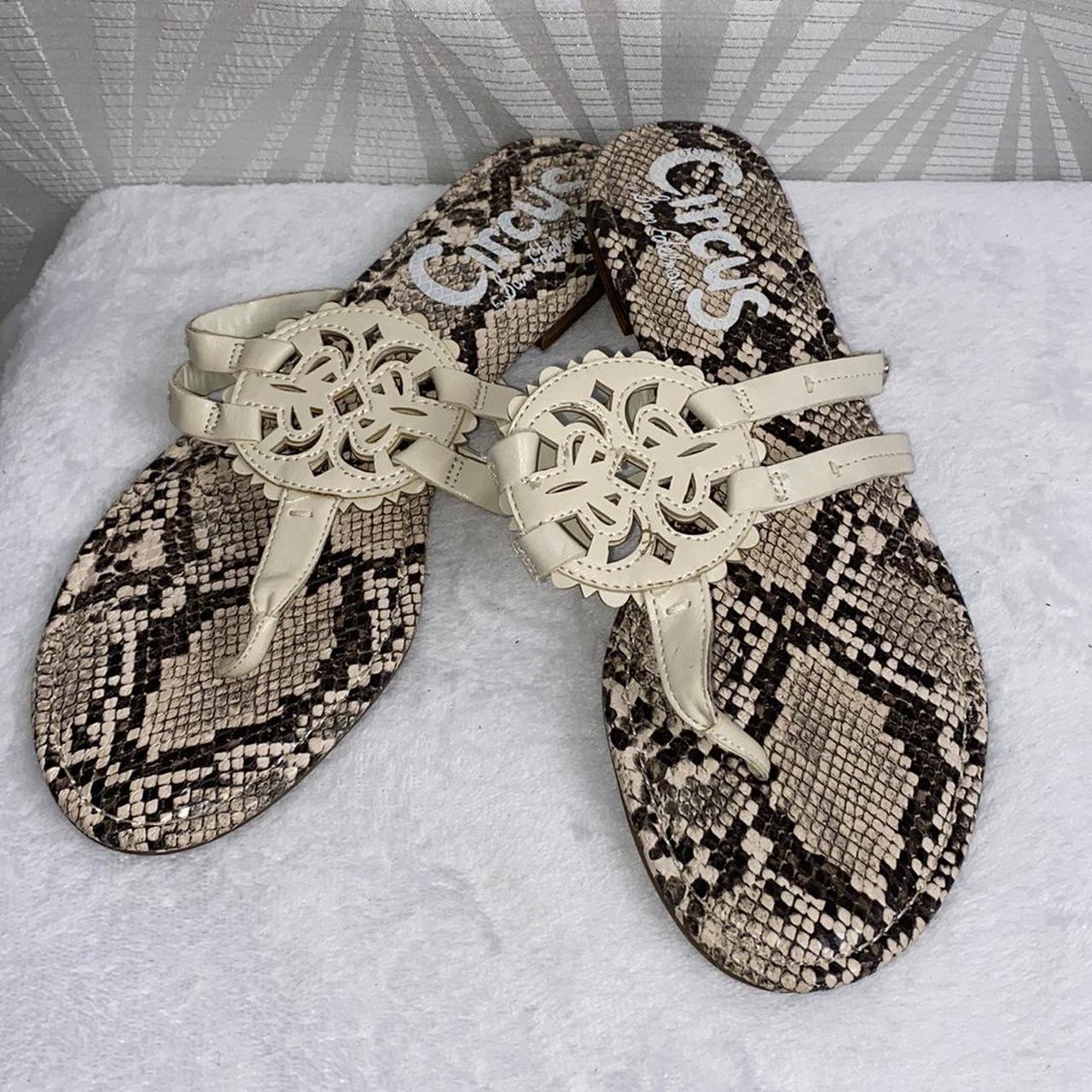 Medallion flat online sandals