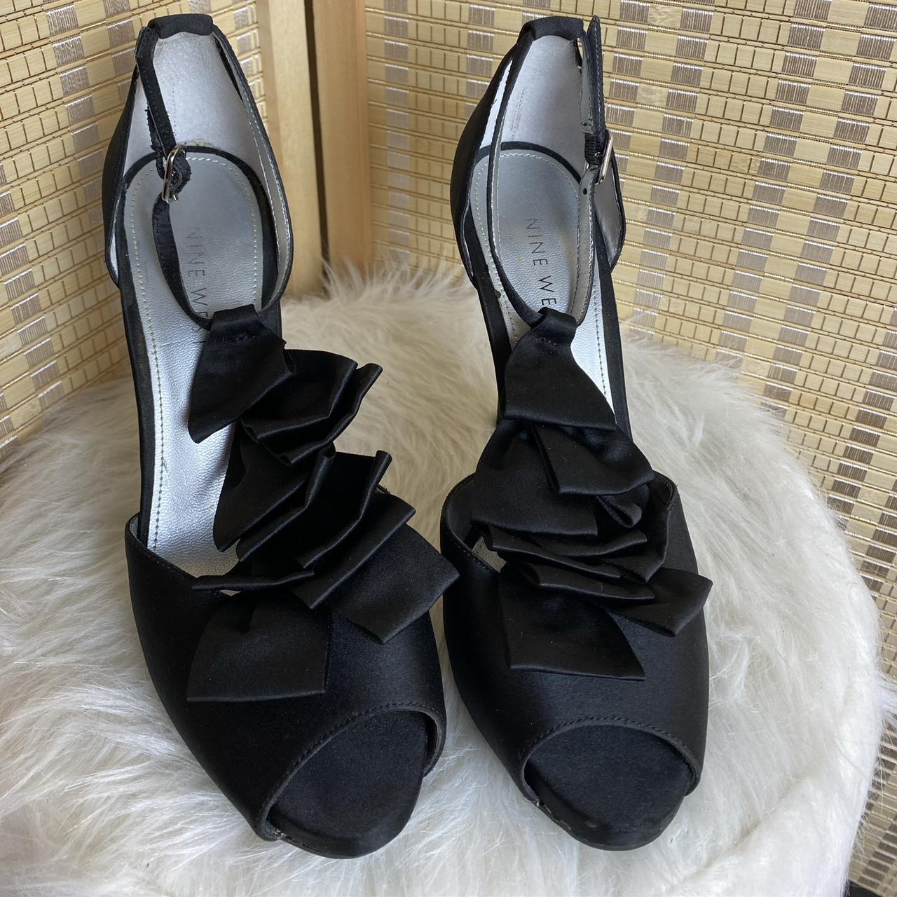 Nine west black heels with ankle strap hotsell