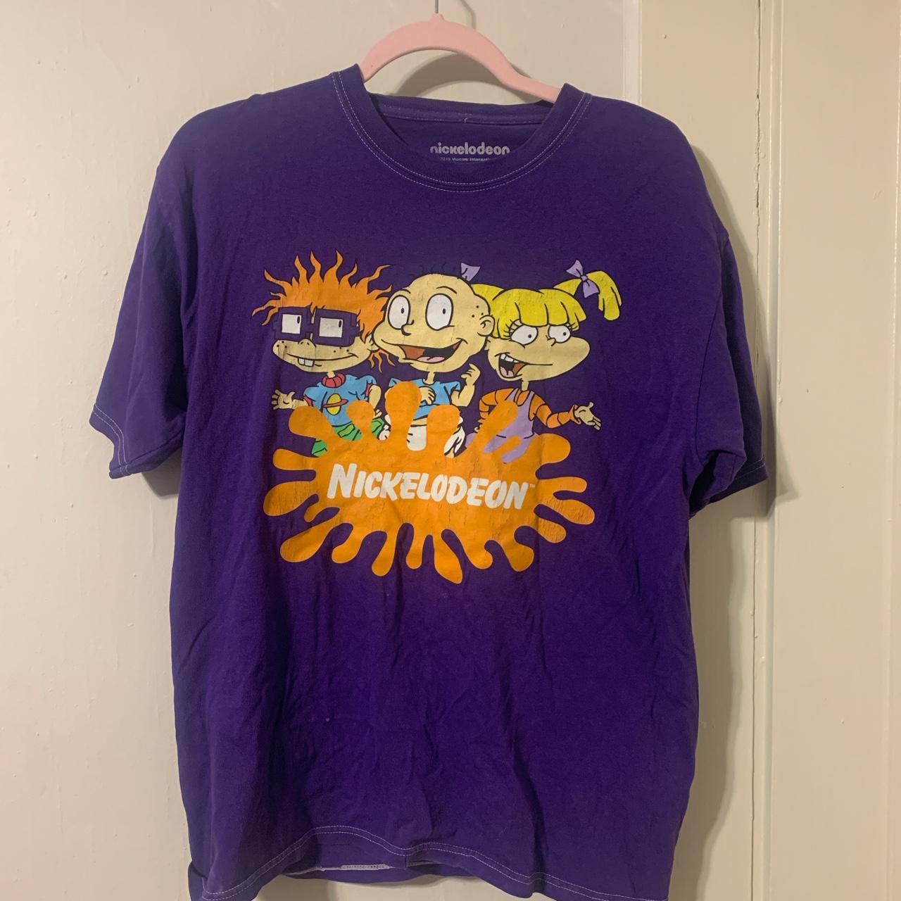 Nickelodeon Men's Purple T-shirt | Depop