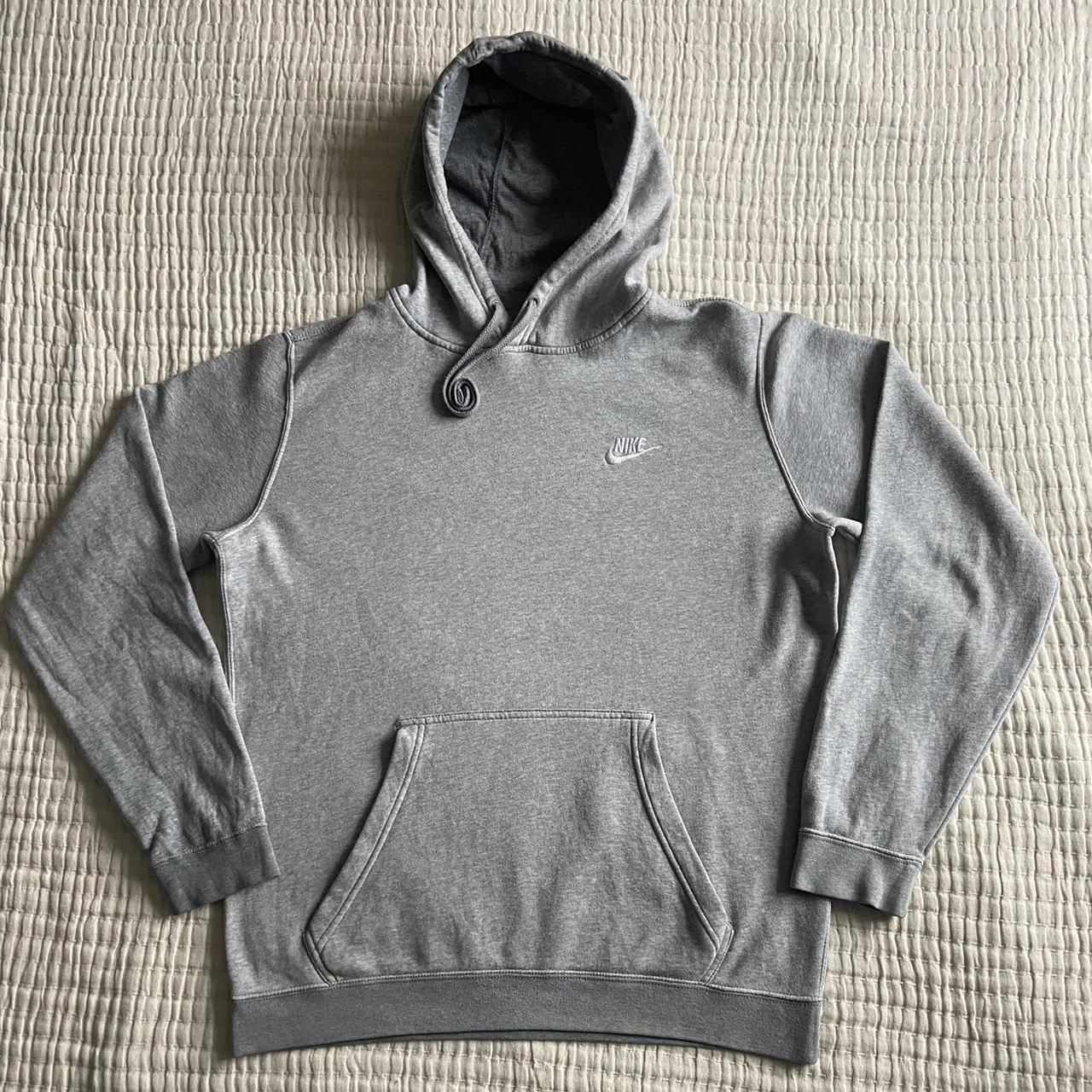 Nike grey hoodie streetwear winter jumper Depop