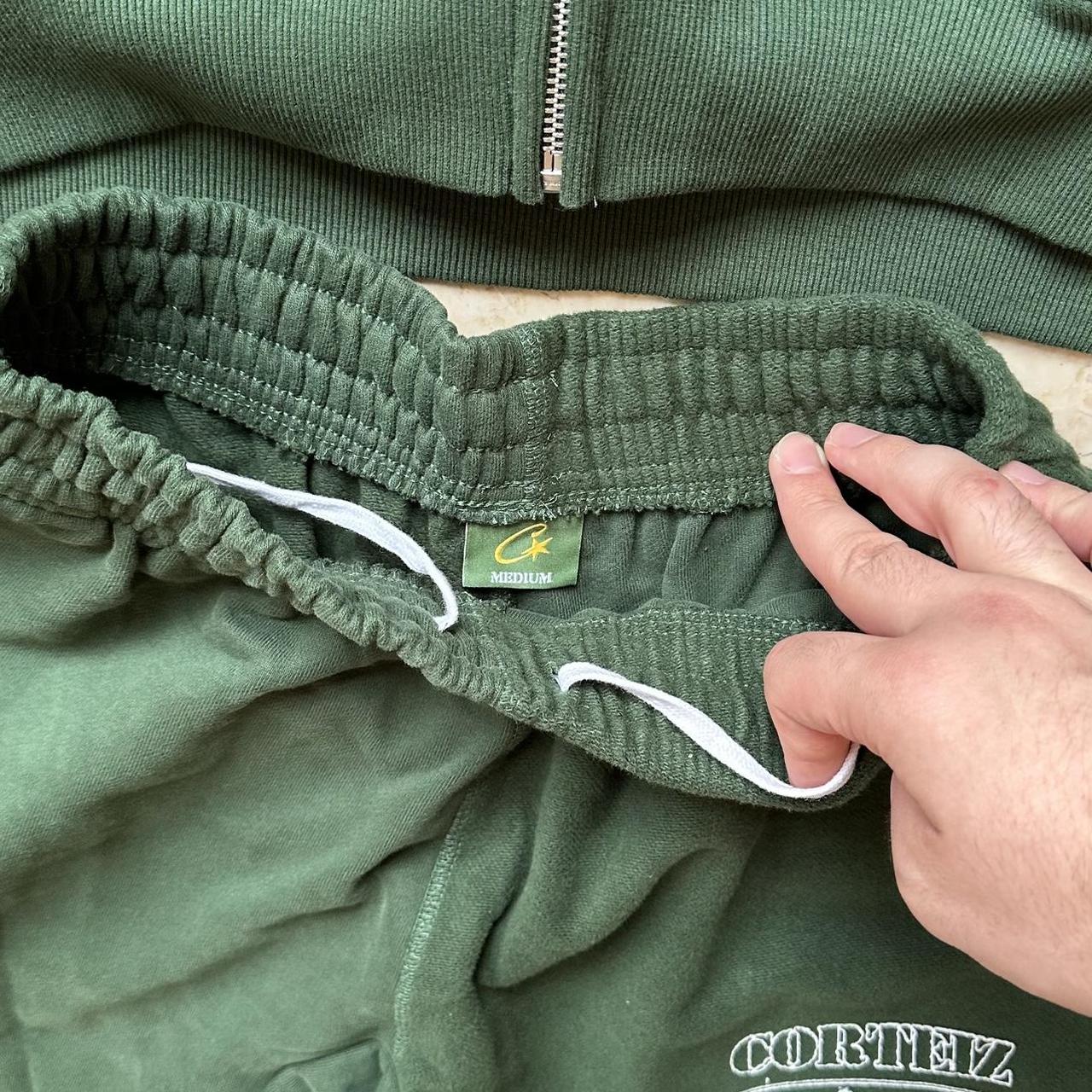Corteiz Superior V2 Tracksuit | Khaki Green - Worn | Depop