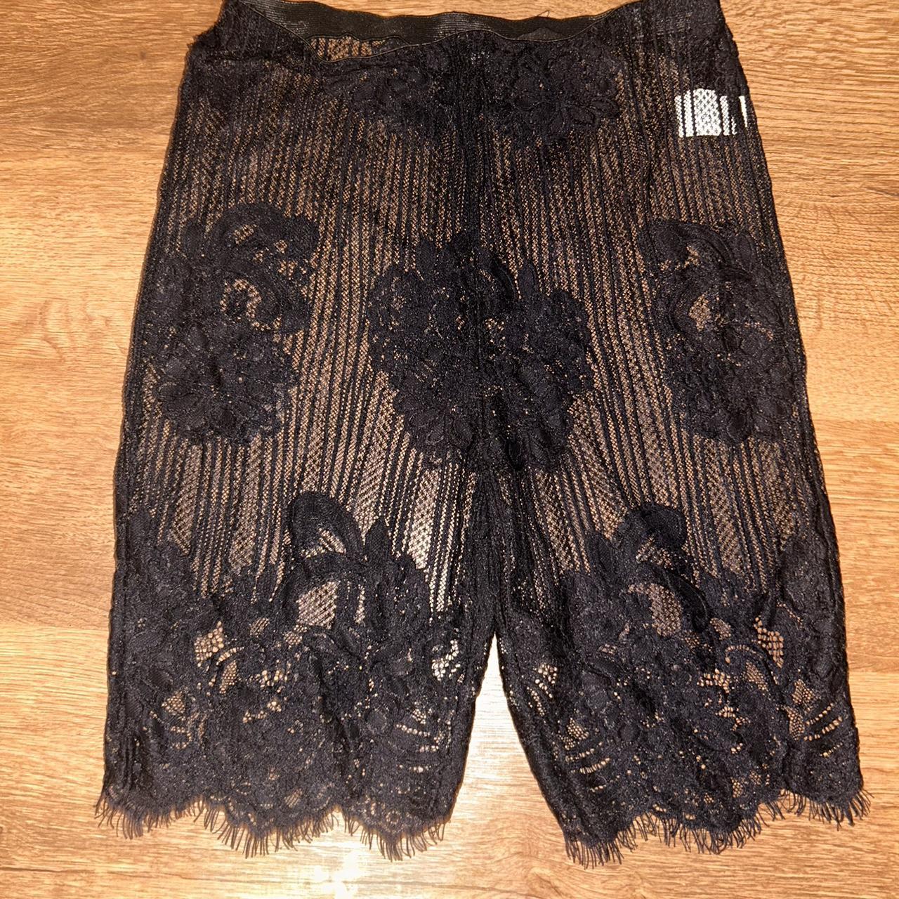 Mesh forever 21 biker tights Depop