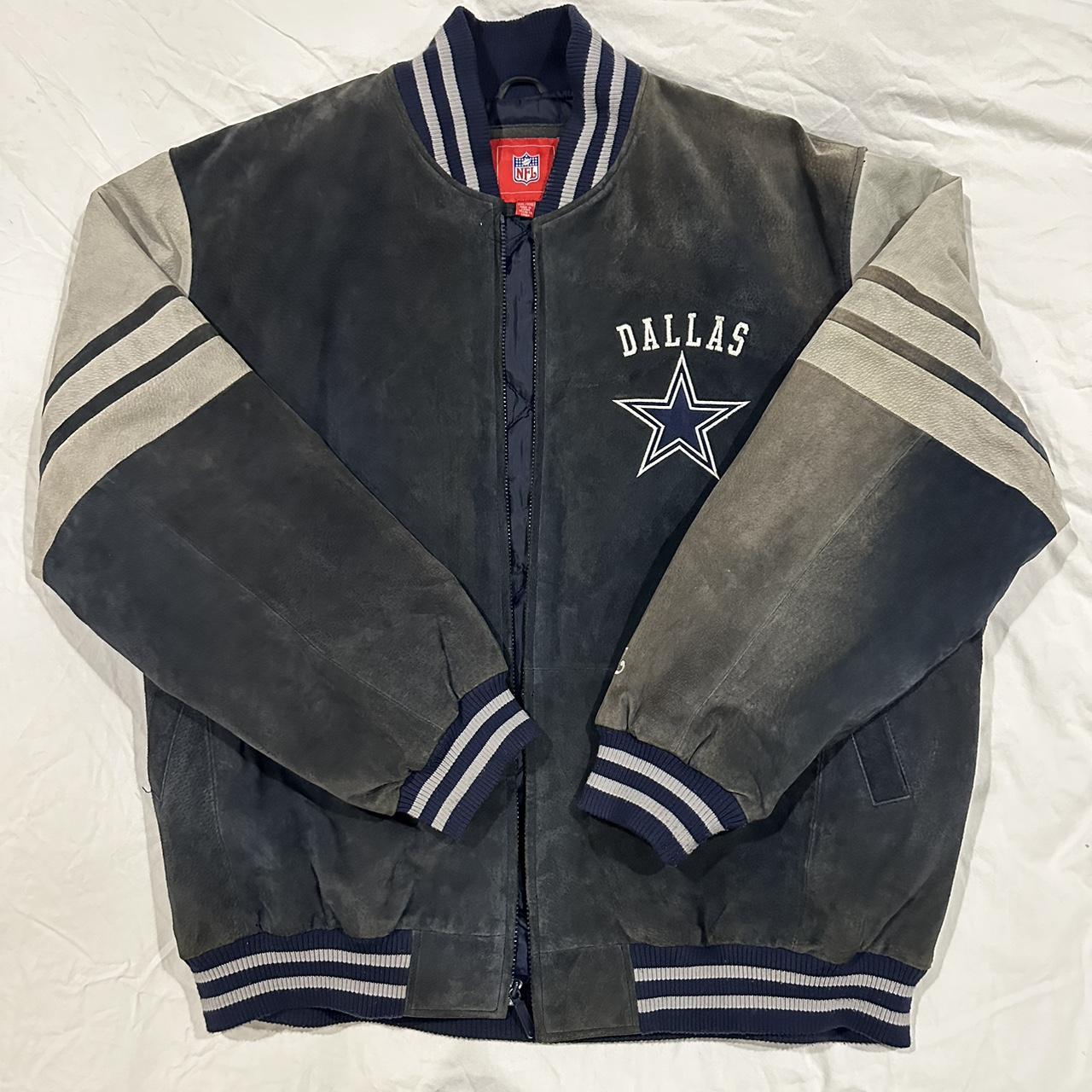 Dallas Cowboys Blue and Grey Bomber Jacket