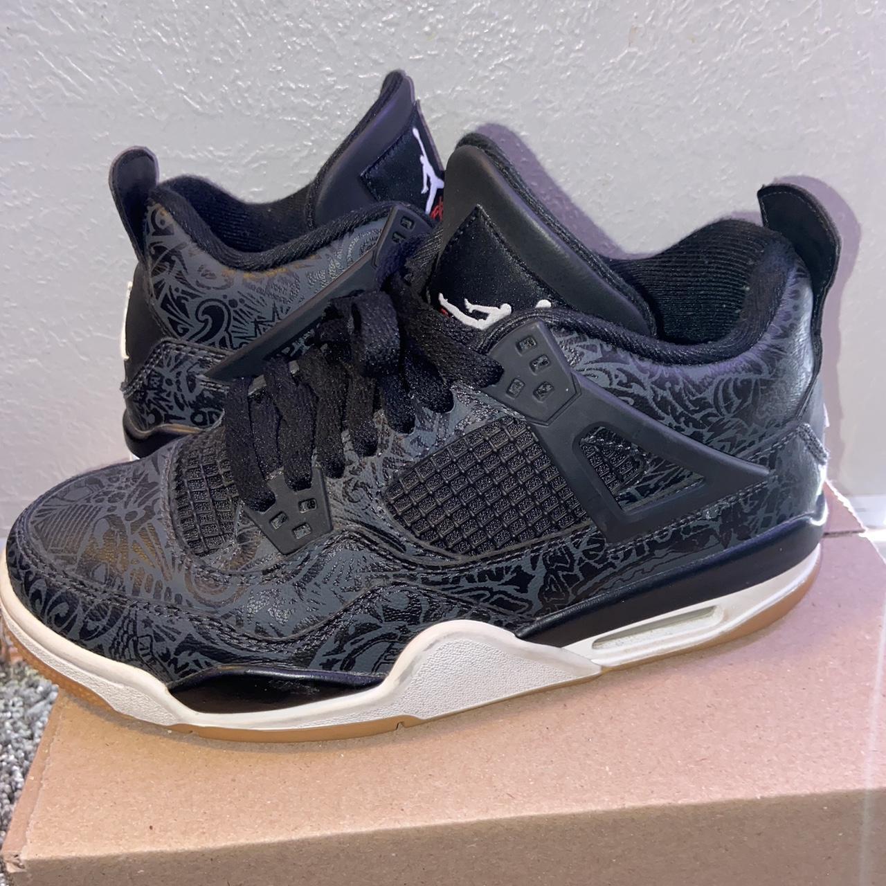 AIR JORDAN 4 retro gs LASERS size 6 Depop