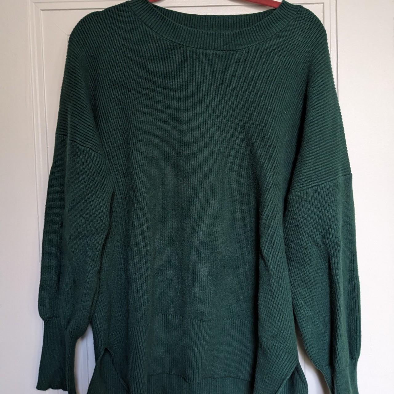 Dark green sweater. Slits on the side. - Depop