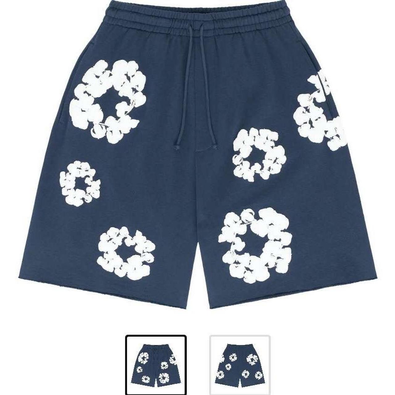 Denim tear shorts- GREY-SIZE S,M&L, ROYAL BLUE- SIZE | Depop