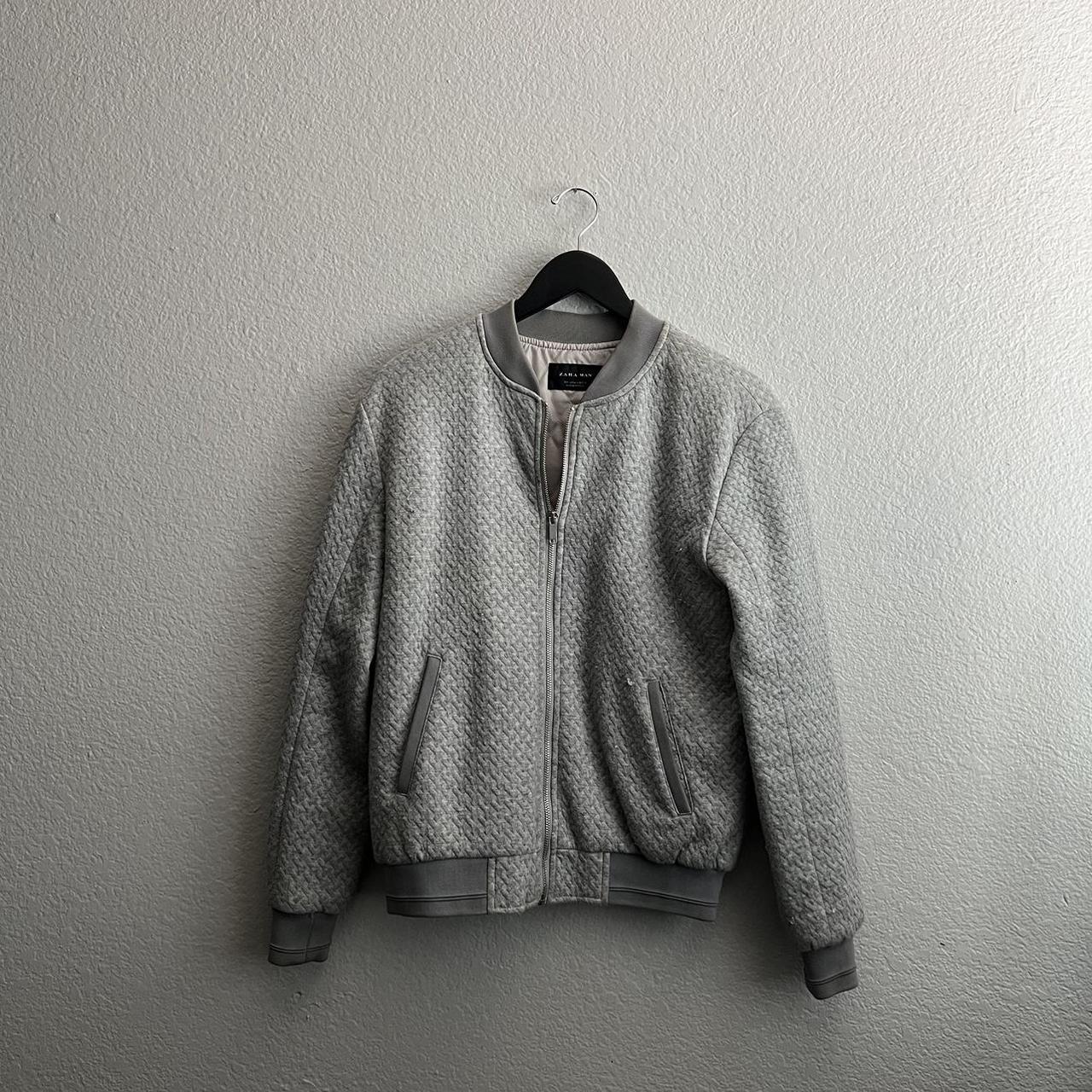 Zara Men's Grey Jacket Depop