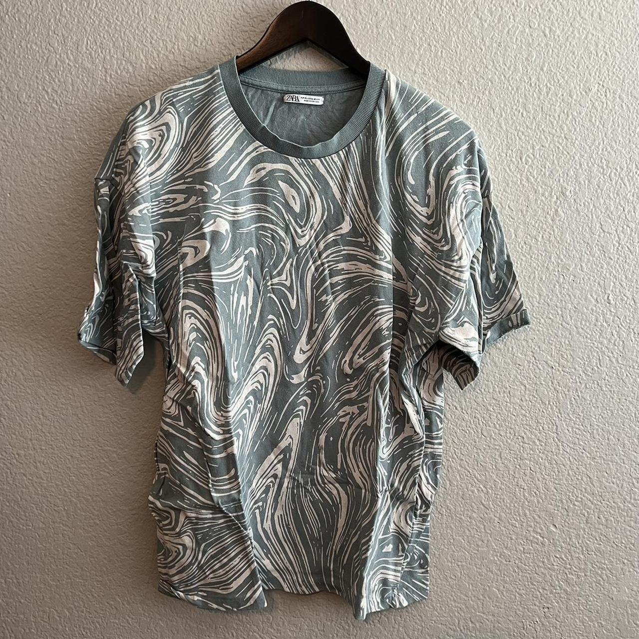 ZARA offers MARBLED PRINT SHIRT