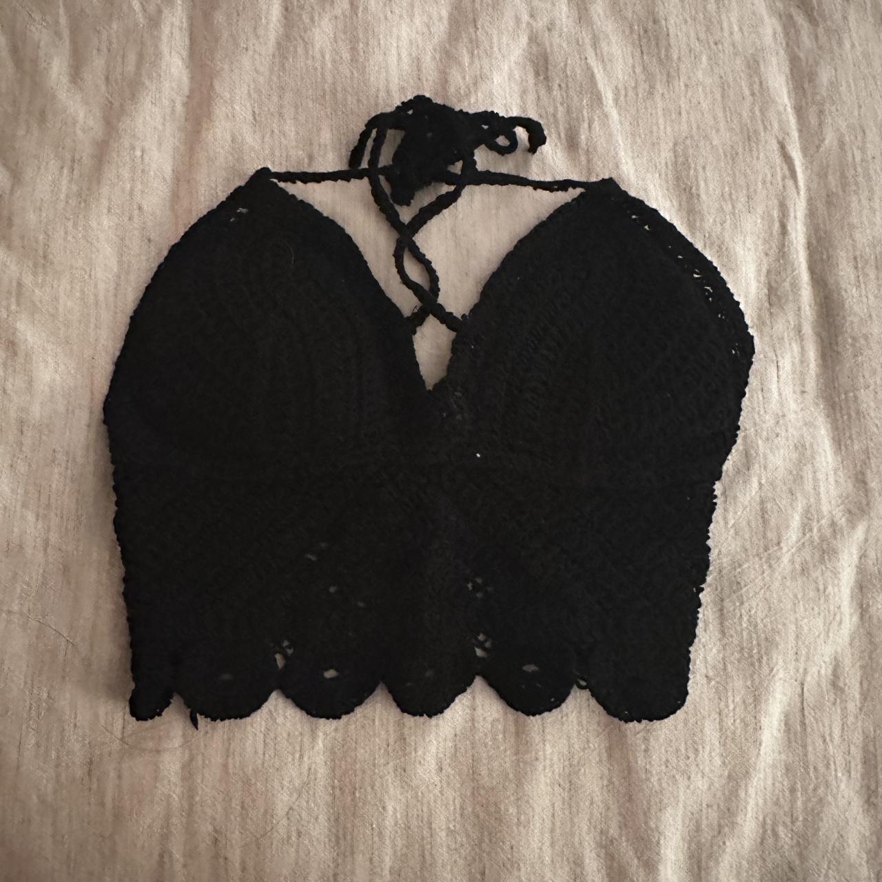 Black Crochet Tank Top Item has no brand Never... Depop