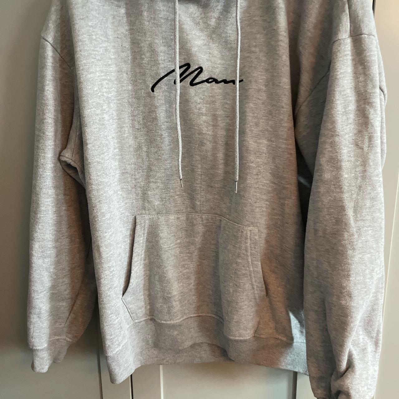 Boohoo Men's Grey Hoodie | Depop