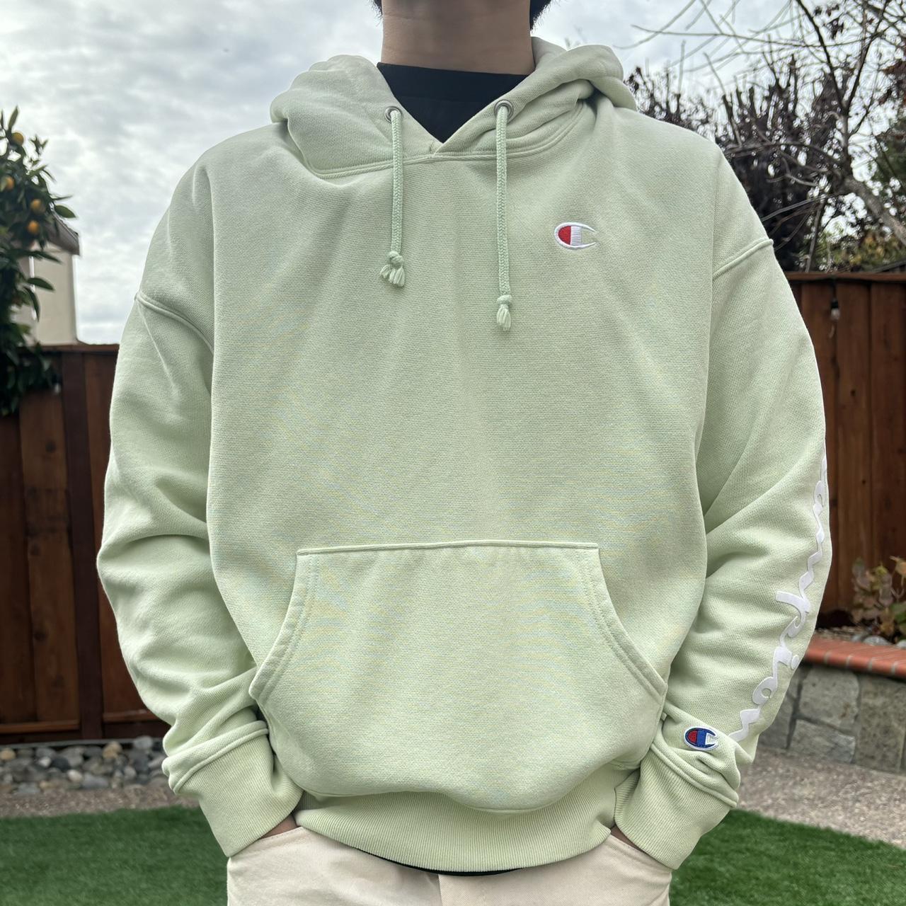 Light green cheap champion hoodie