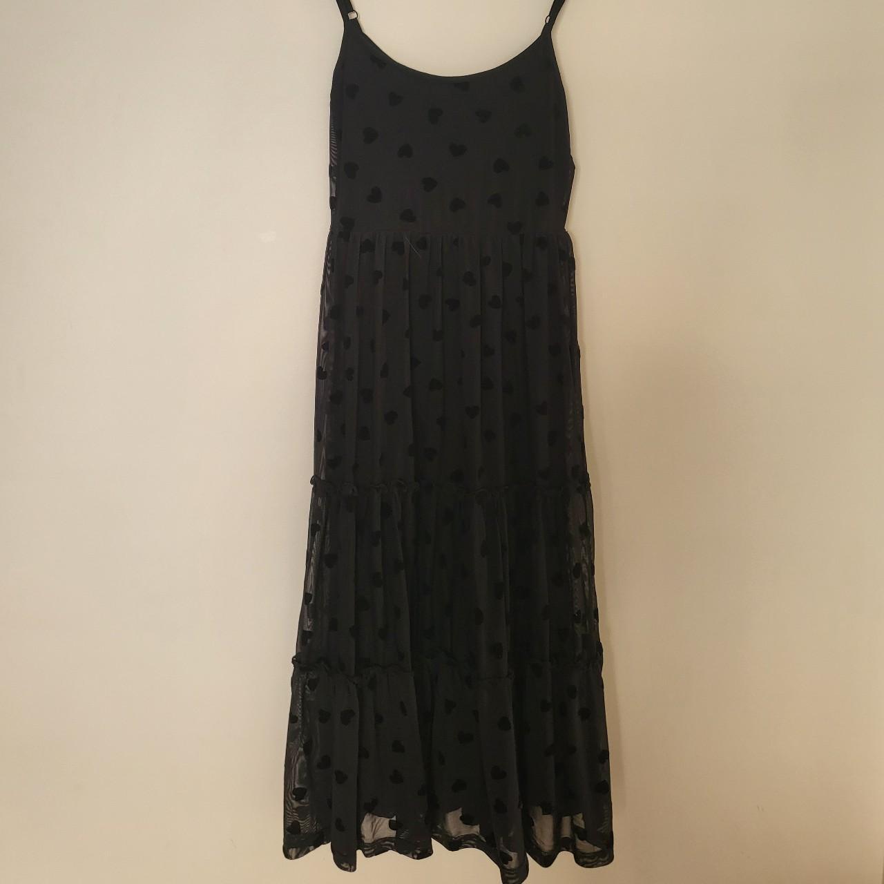 Dangerfield/Black Friday sheer layered black dress... - Depop