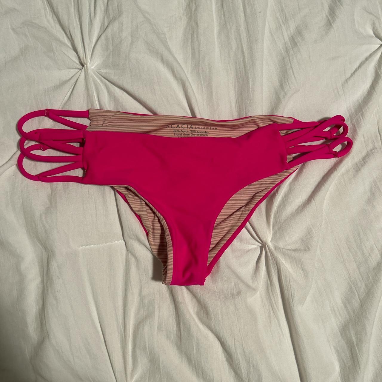 Acacia Swimwear Women's Pink Bikiniandtankinibottoms Depop