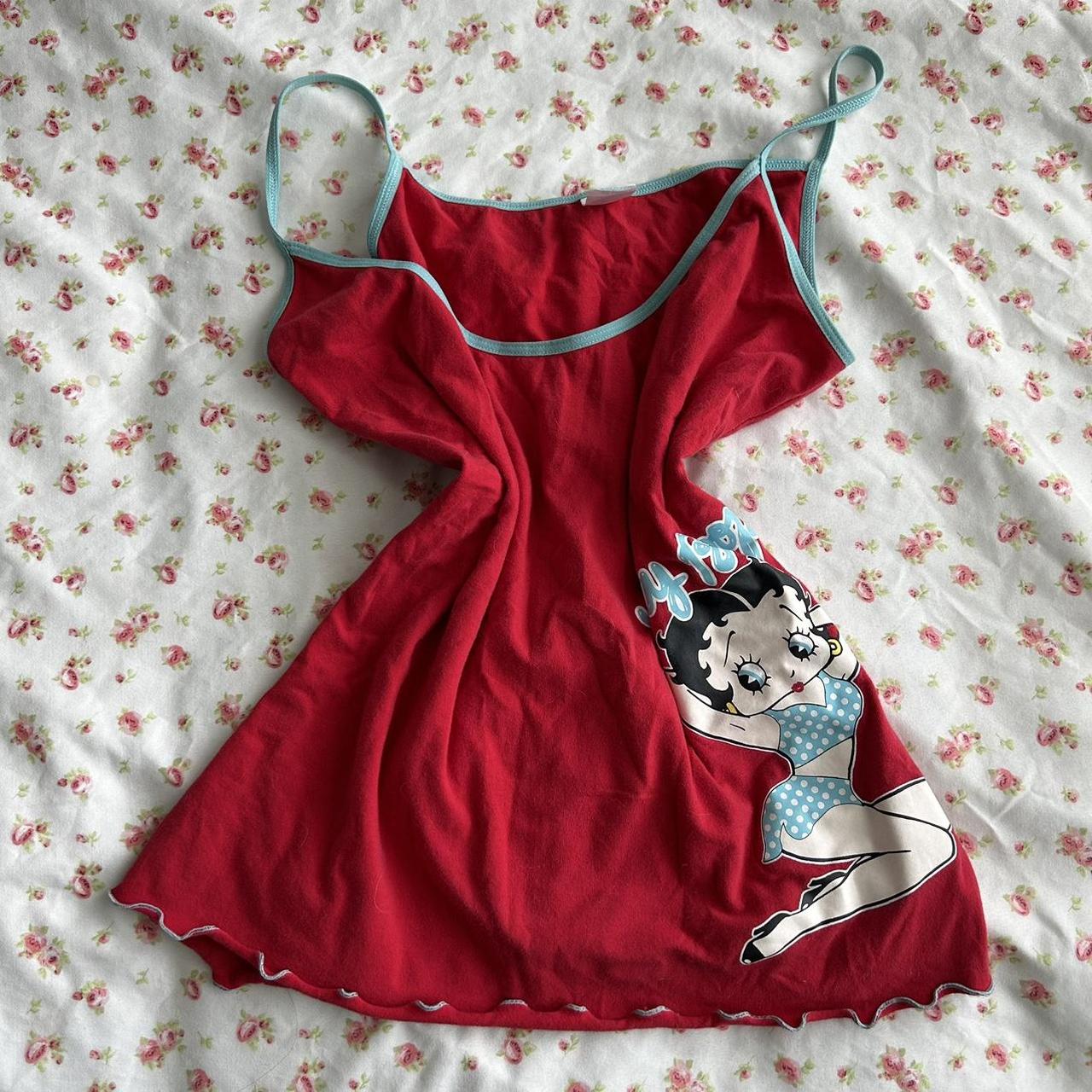 Women's Red and Blue Vest Depop