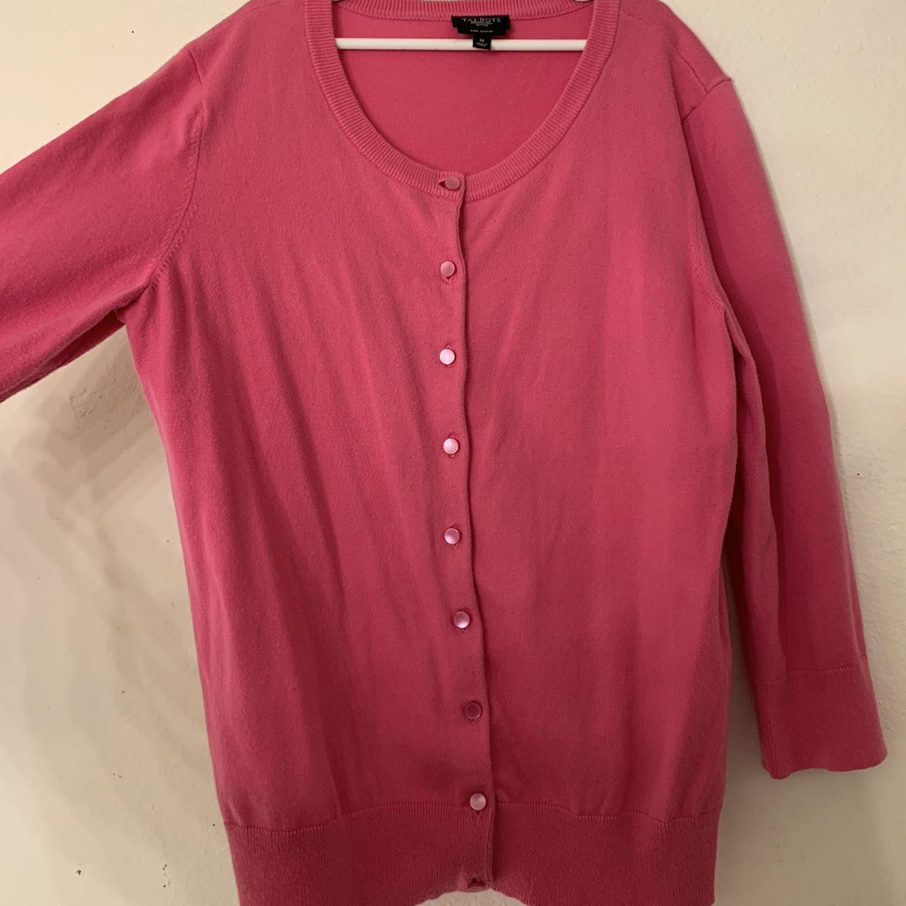 Talbots Womens Pink Cardigan Depop