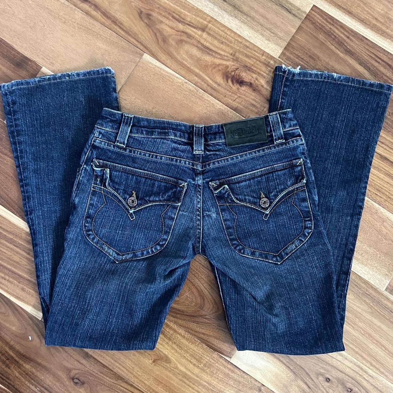 Super cute vintage Von Dutch jeans!! -low waited fit... - Depop
