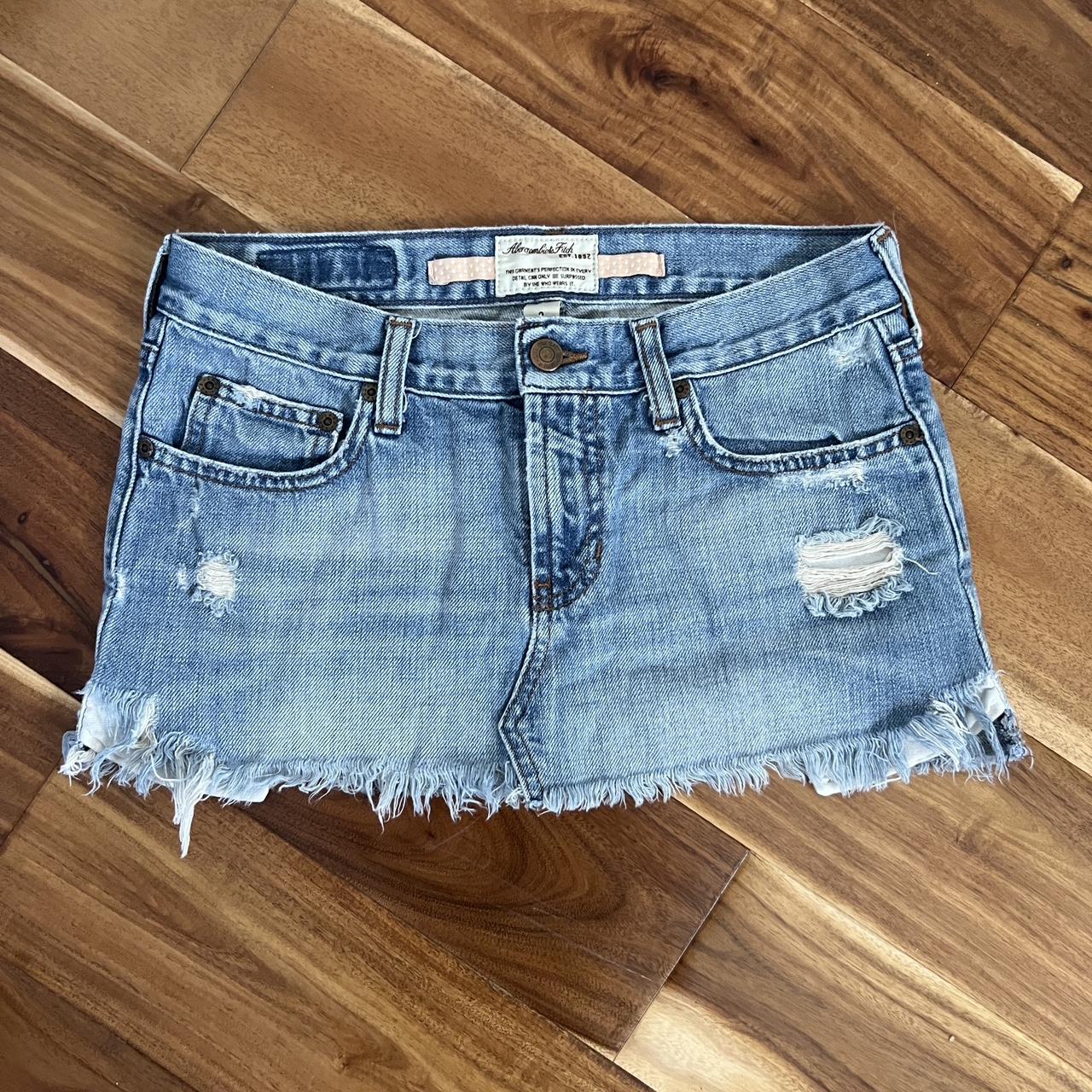 Adorable vintage Abercrombie denim mini... - Depop