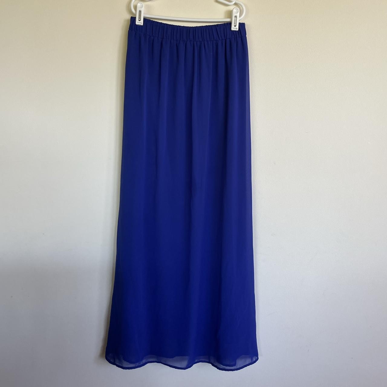 Royal blue maxi on sale skirt forever 21