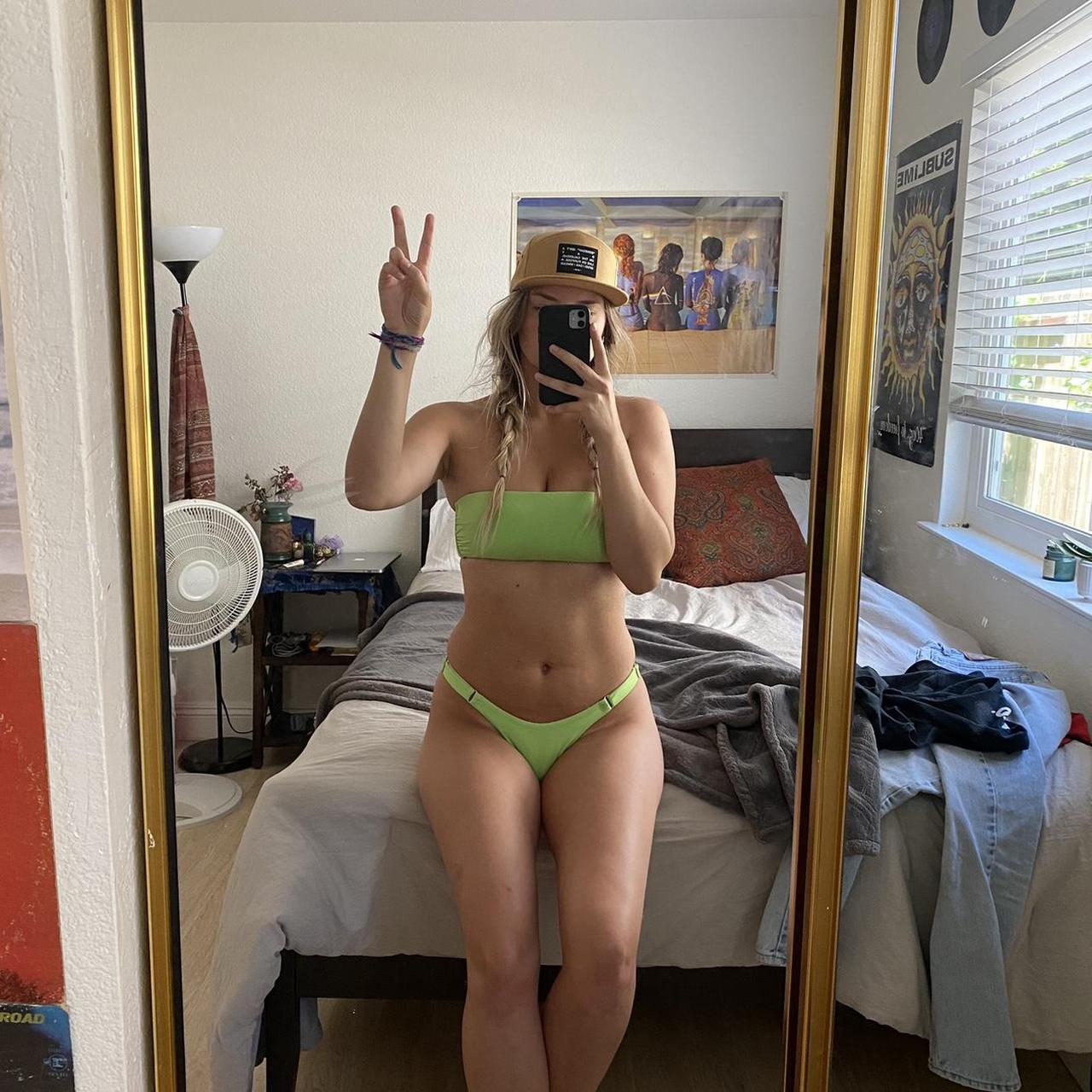 Victorias Secret Lime Green Bikini Set In Amazing Depop