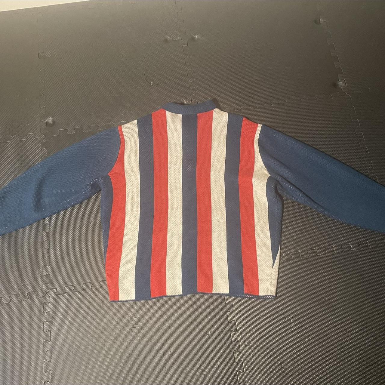 Playboy x Pacsun , Red White Blue striped cardigan, Large