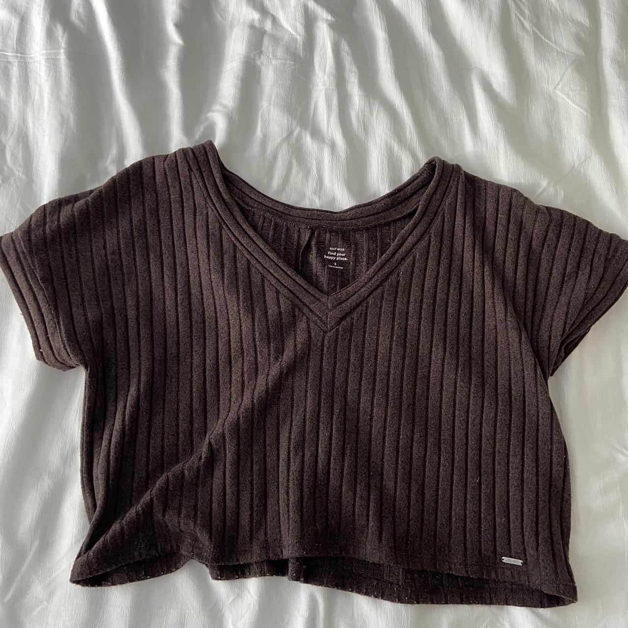 Hollister Co. Women's Brown Shirt | Depop