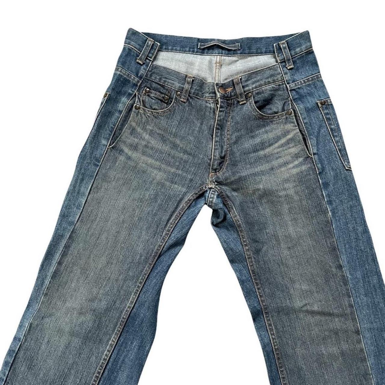 Maison Mihara Yasuhiro Men's Blue and Navy Jeans (3)