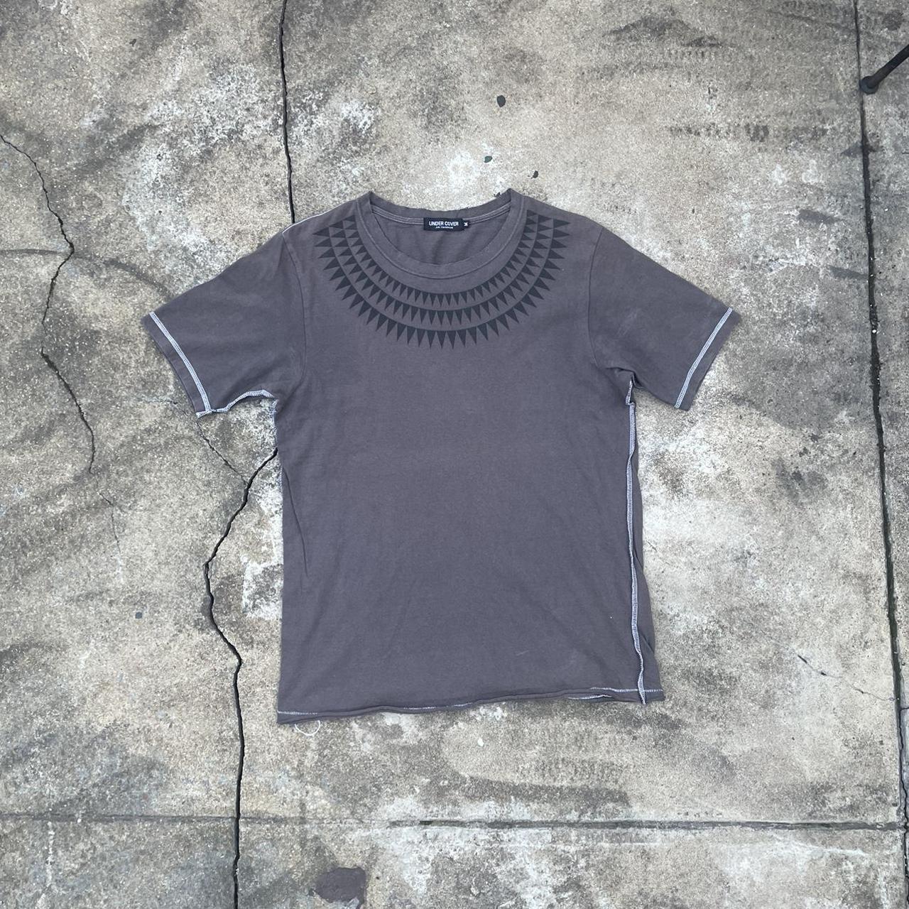 Undercover Men's Grey and Black T-shirt | Depop