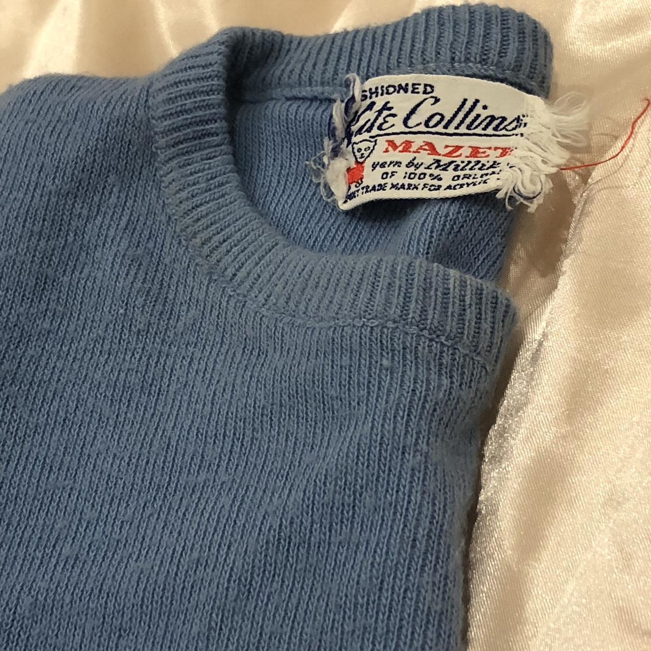 Vintage blue babydoll sweater 💅💅 Small stain on the... - Depop