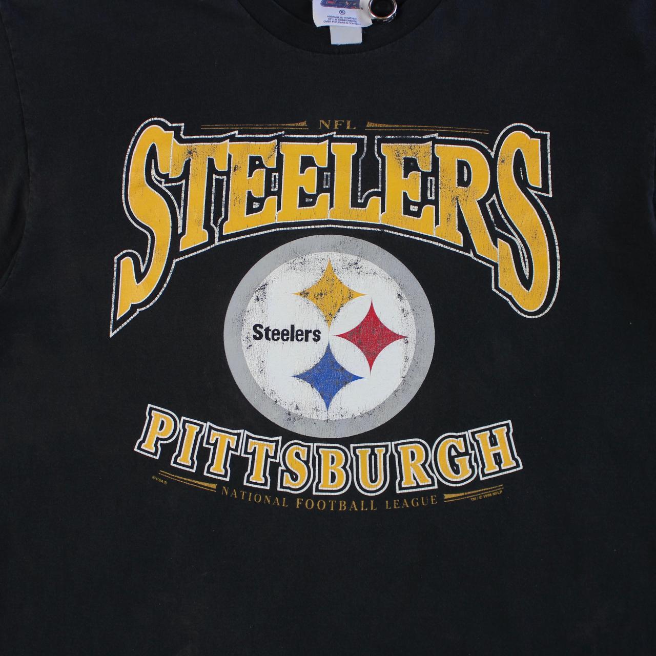 Vintage Pittsburgh Steelers Shirt. Dope black - Depop