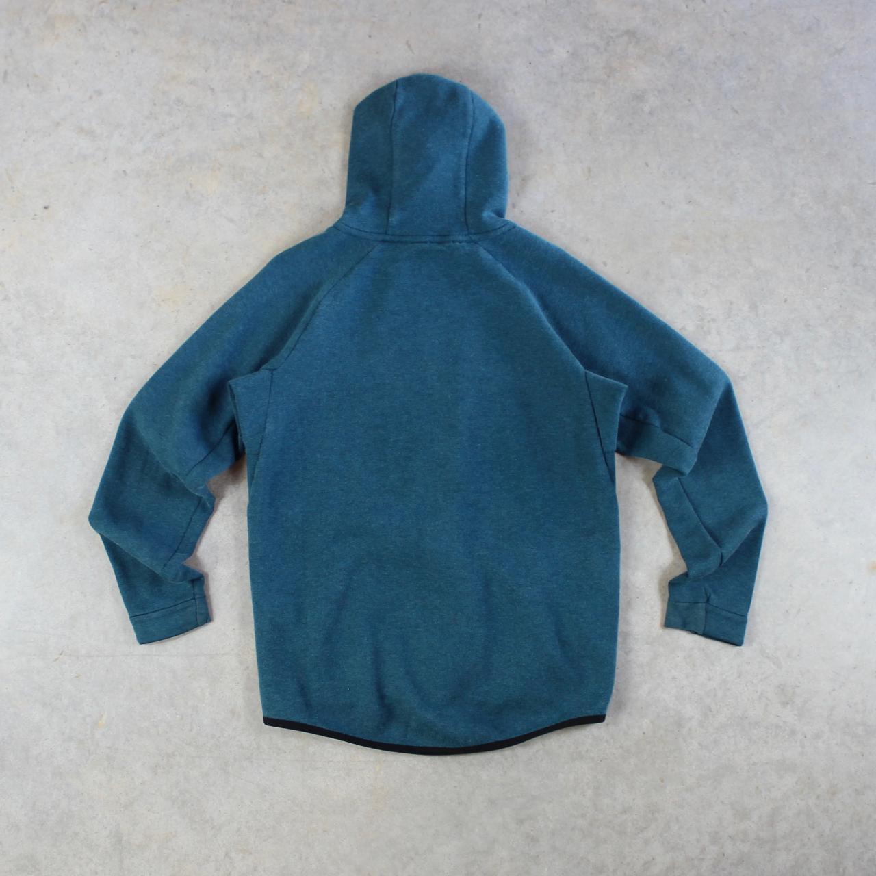 Nike Tech Fleece Teal/Blue Full Zip Jacket -good... - Depop