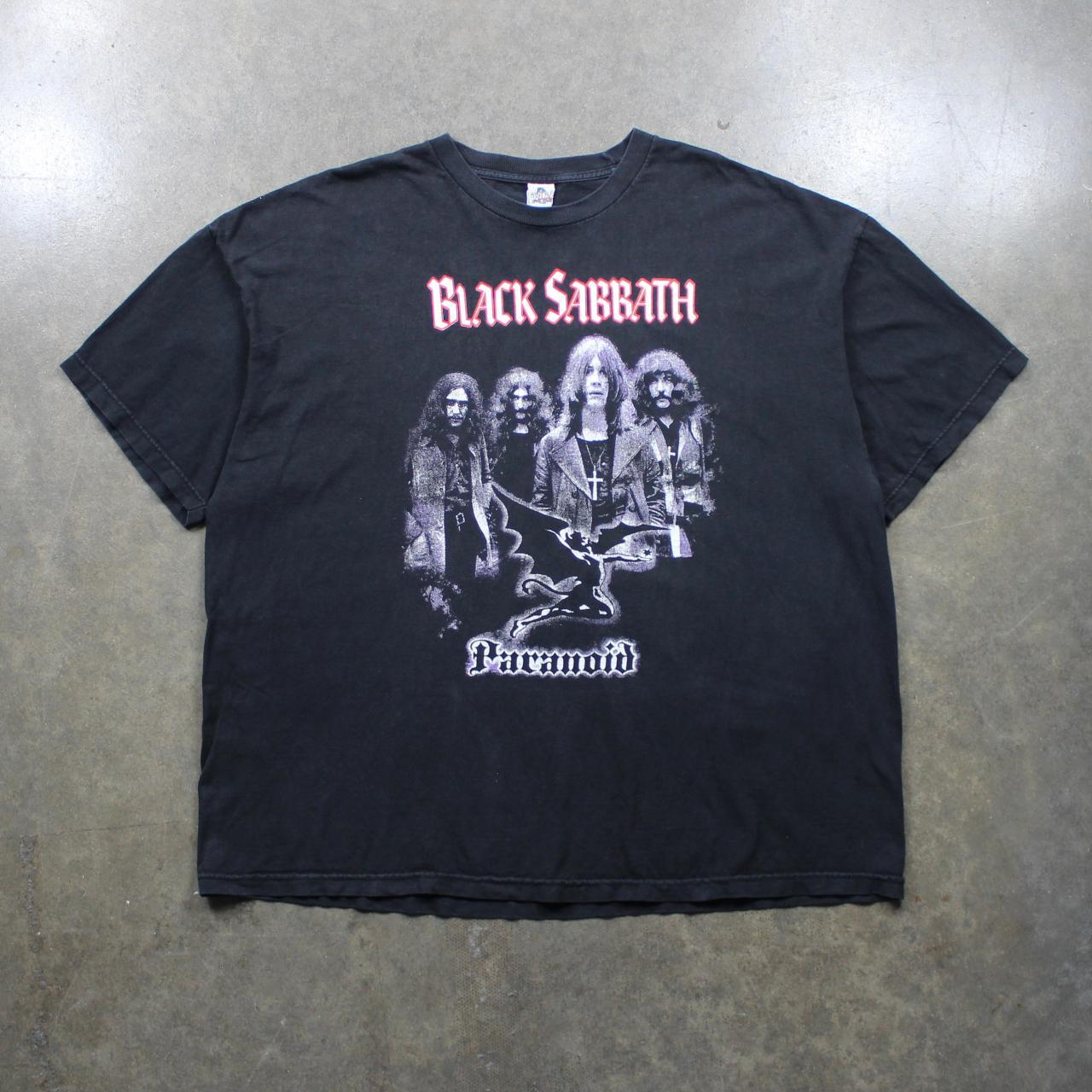 Vintage Y2K Black Sabbath Paranoid T-shirt -good... - Depop