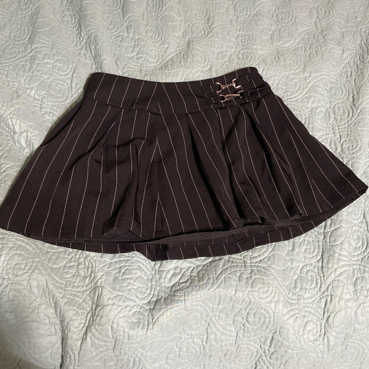 Black and white stripped Forever 21 skirt. Worn