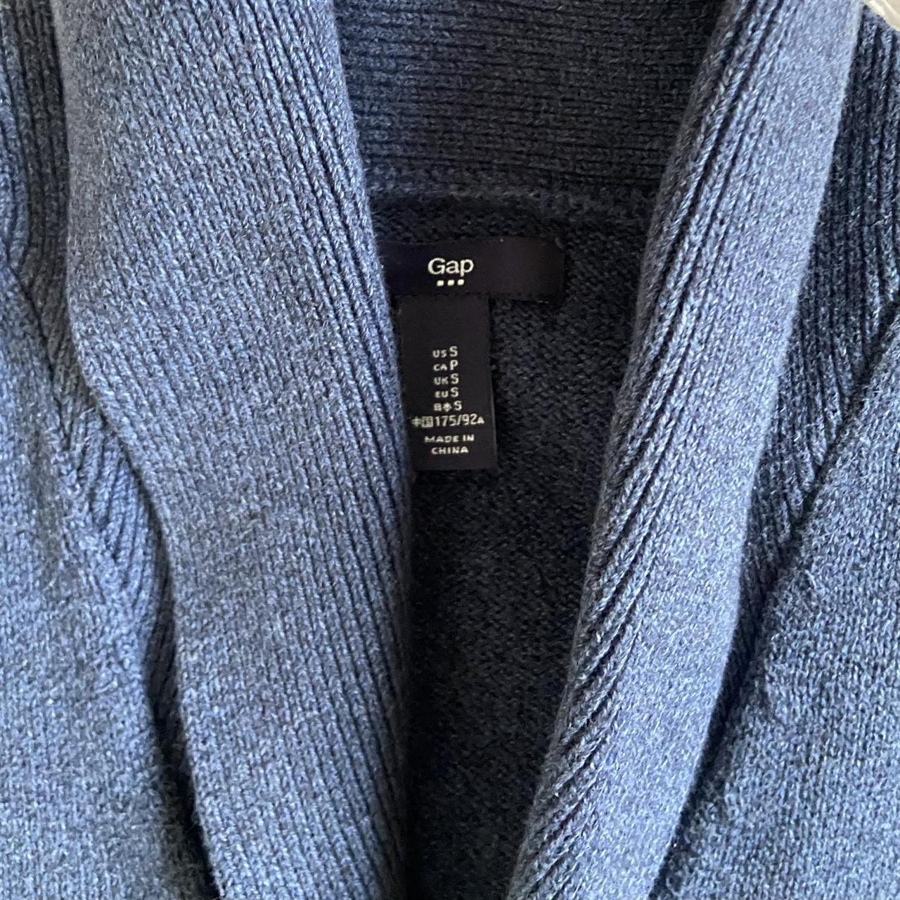 Gap Men's Blue and Navy Cardigan | Depop