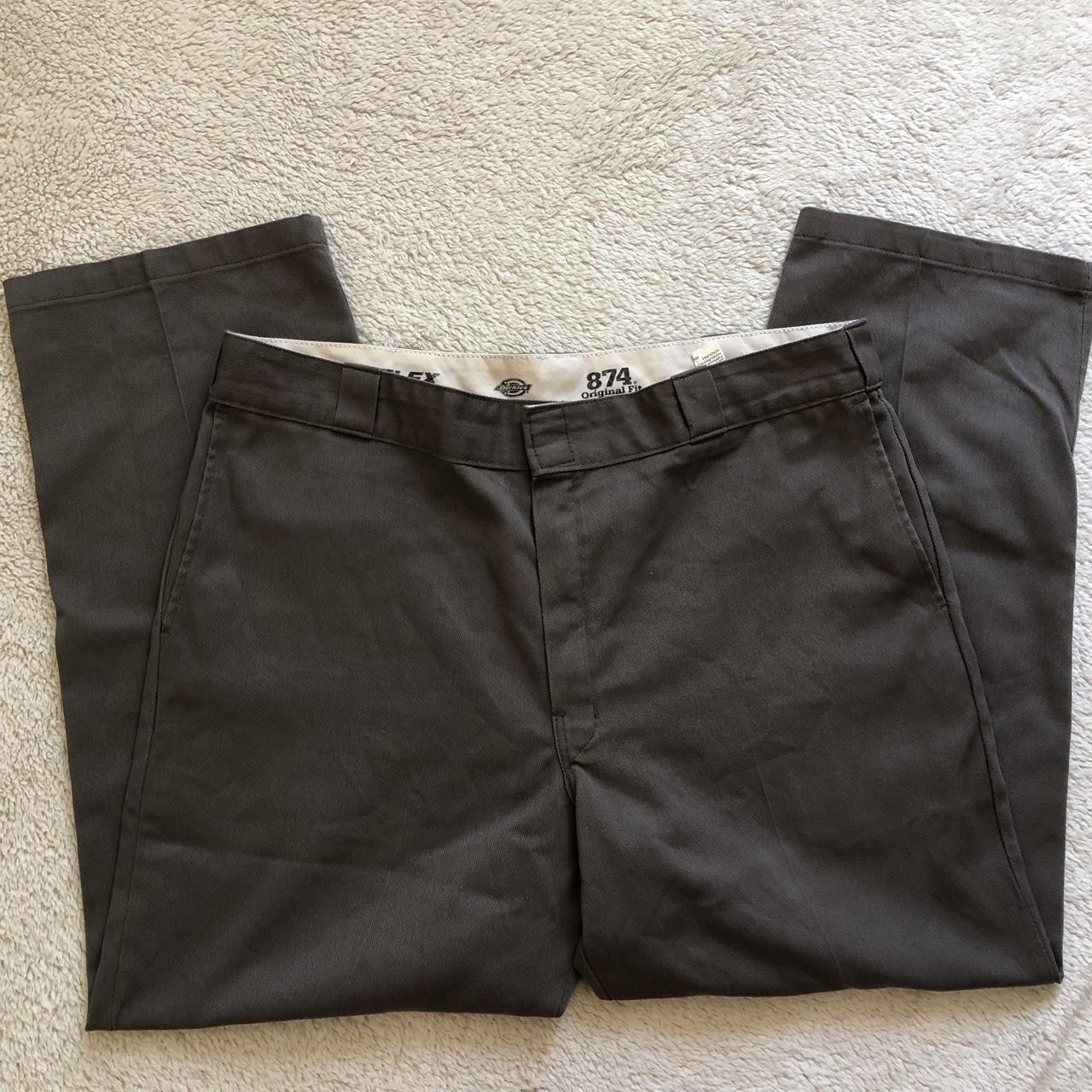 Dickies Men's Silver and Grey Trousers | Depop