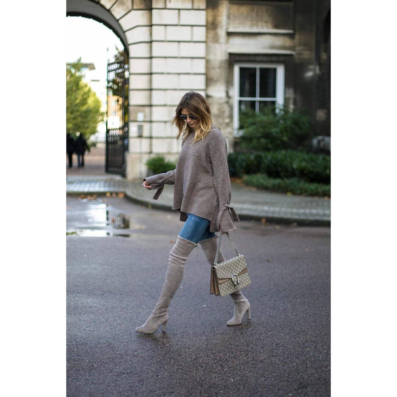 Stuart weitzman outlet grey suede boots