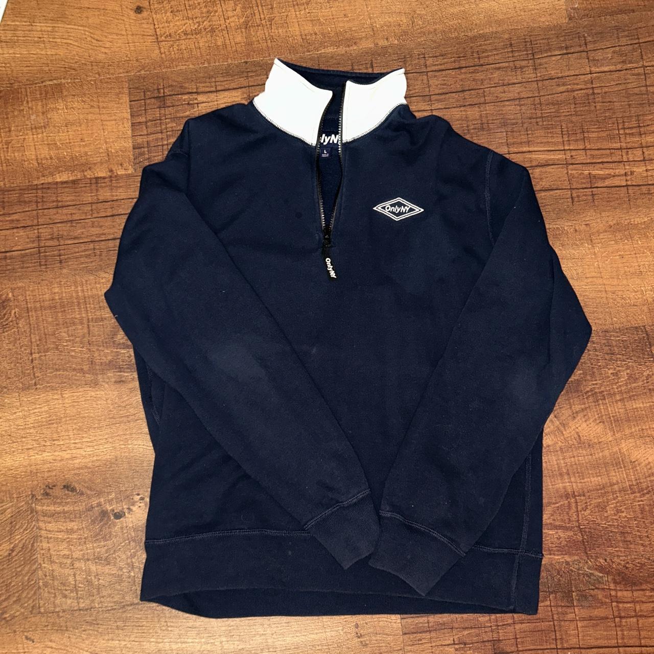 Only NY Navy Quarter Zip Large , #onlyny