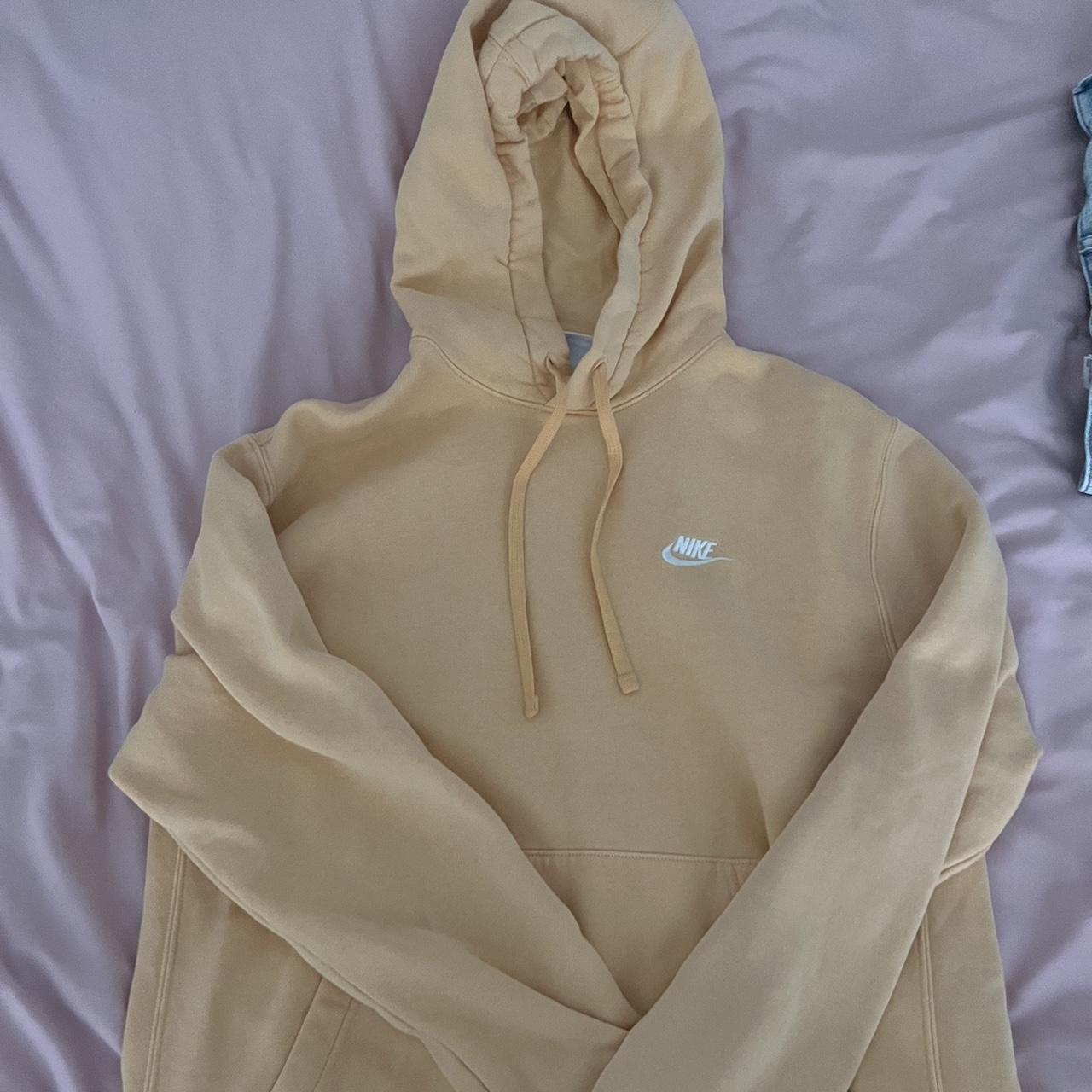 tan nike hoodie women's