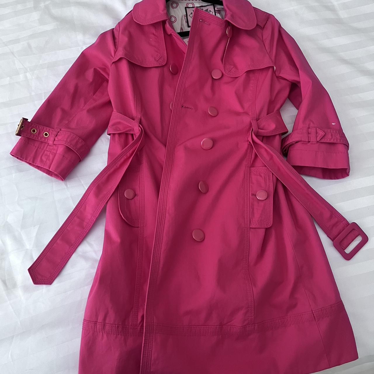 Pink Juicy Couture Rain Jacket Vintage and... - Depop