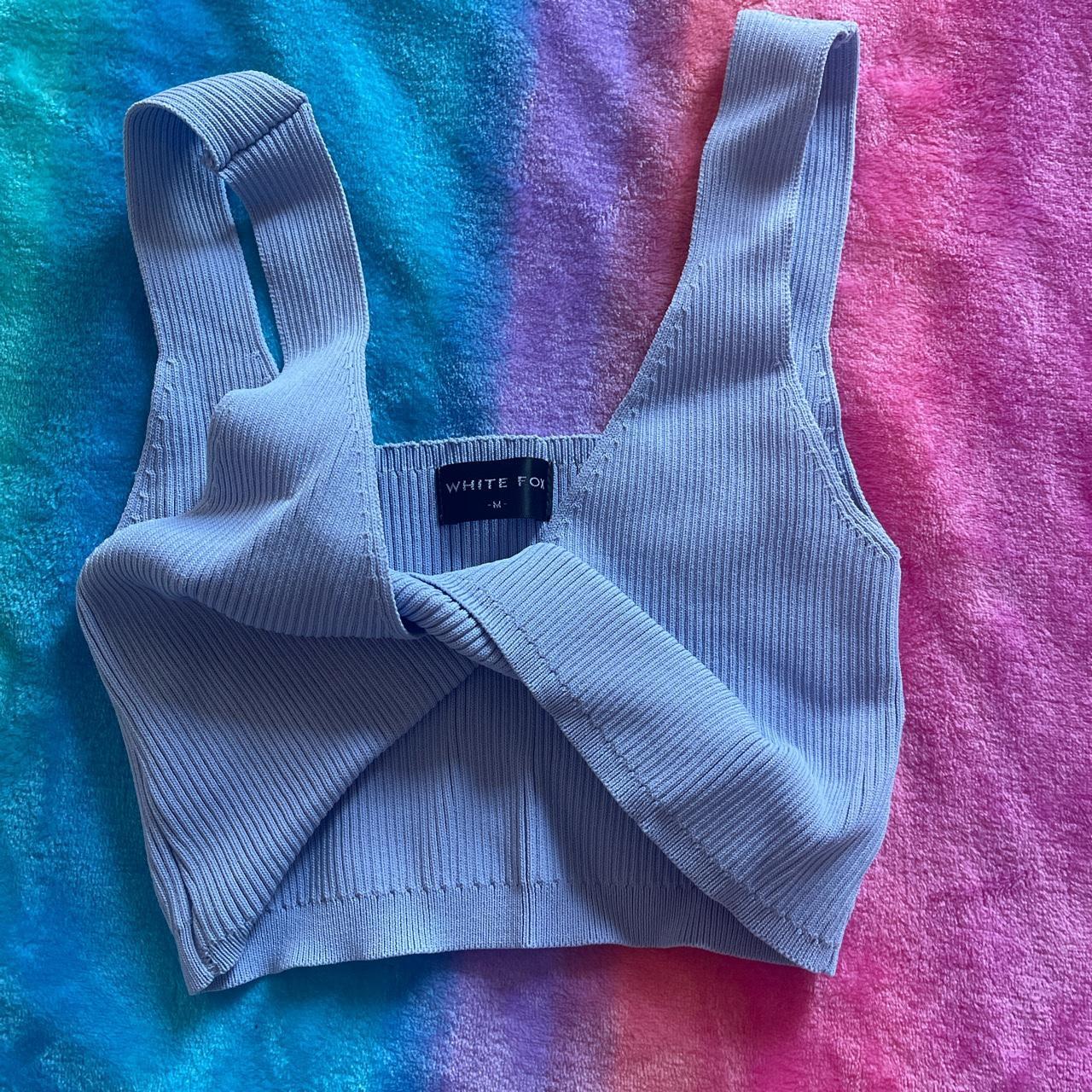 White fox Taking Off Top in the color baby pink - Depop