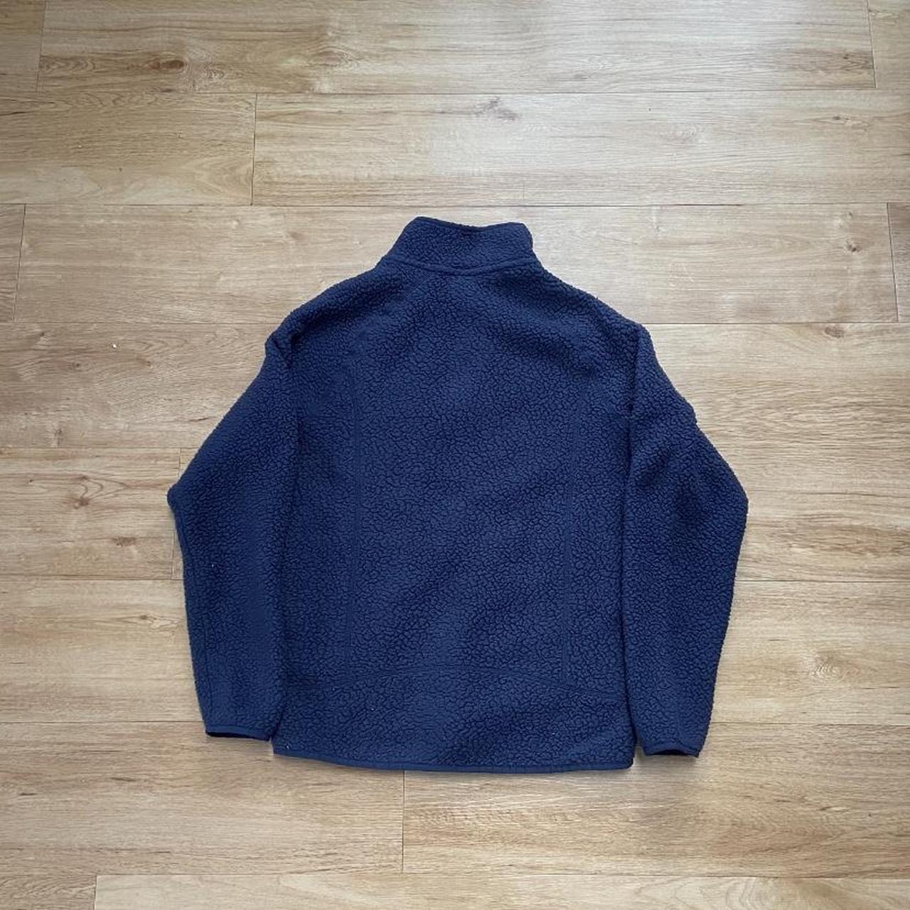 Patagonia Retro Pile Zip Up Fleece Men’s Medium Navy... - Depop