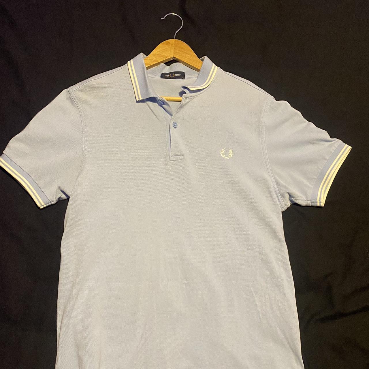 Mens authentic Fred Perry Polo. Light blue, size... - Depop