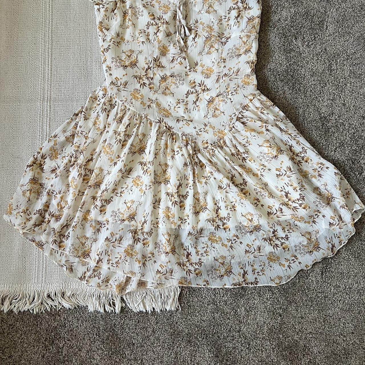 cider ditsy floral puff sleeve mini dress never... Depop