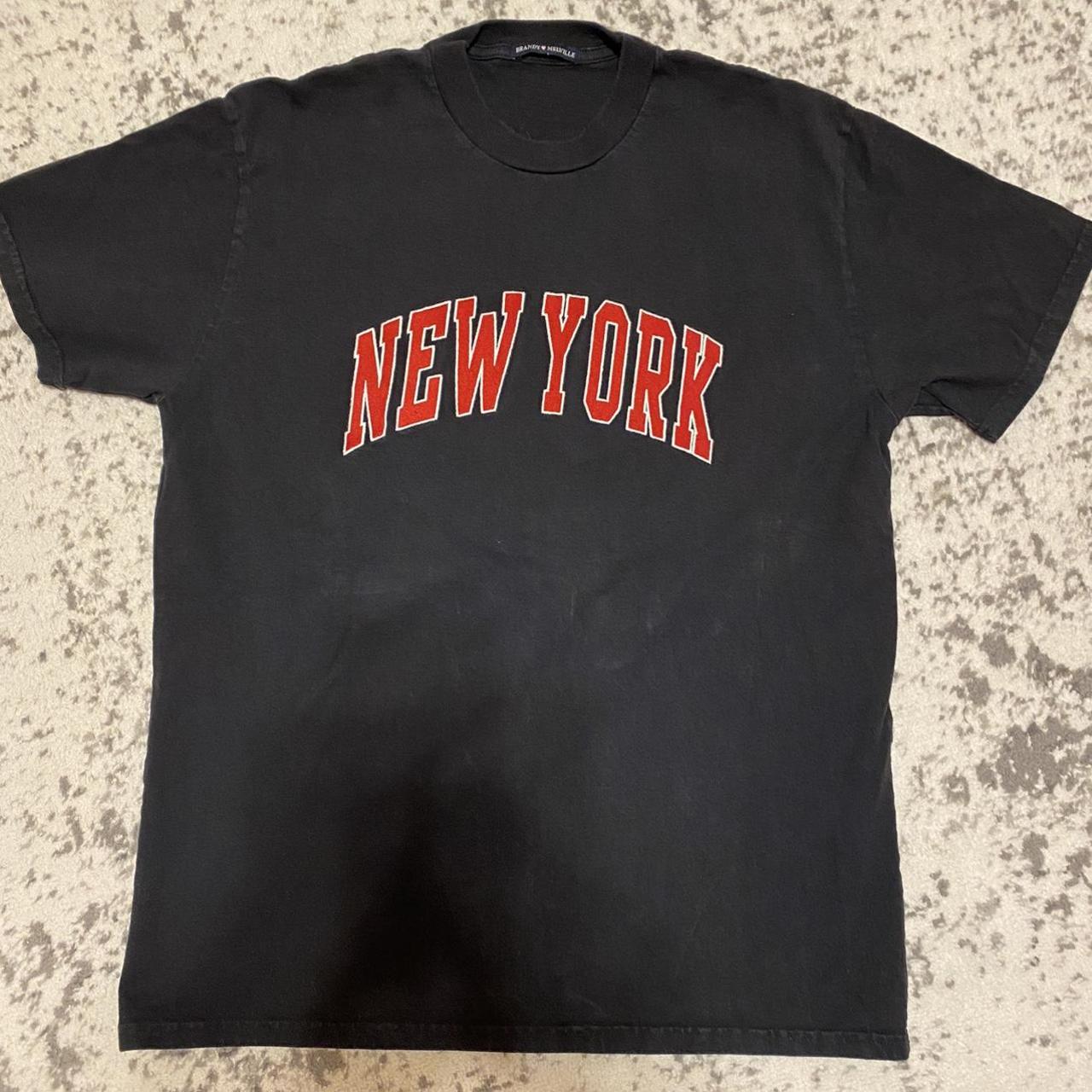 Brandy Melville embroidered New York Penelope tee.... - Depop