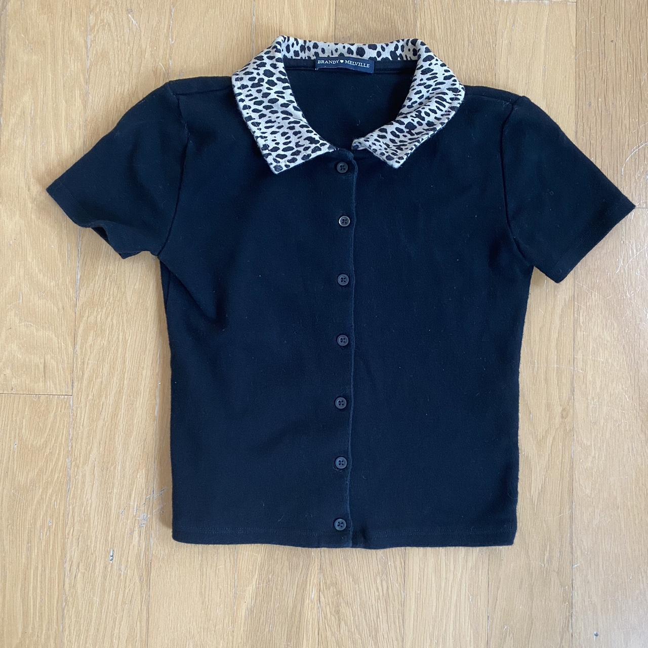 Brandy Melville Men's Black Poloshirts Depop