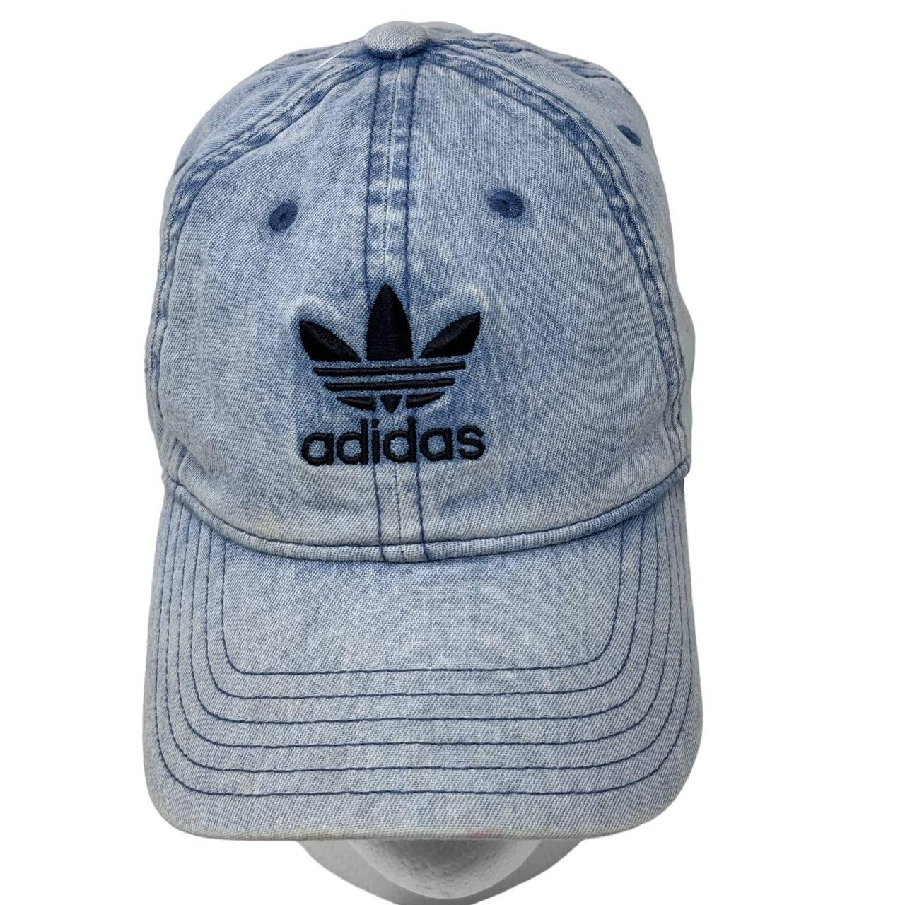 Adidas trefoil store denim baseball hat