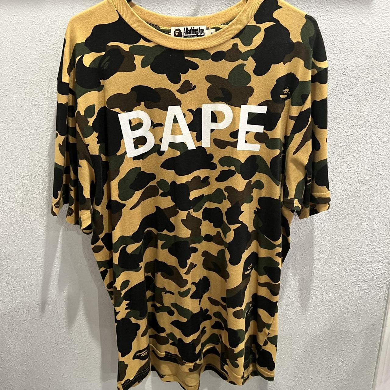 BAPE 1st Camo College selling Tee Yellow