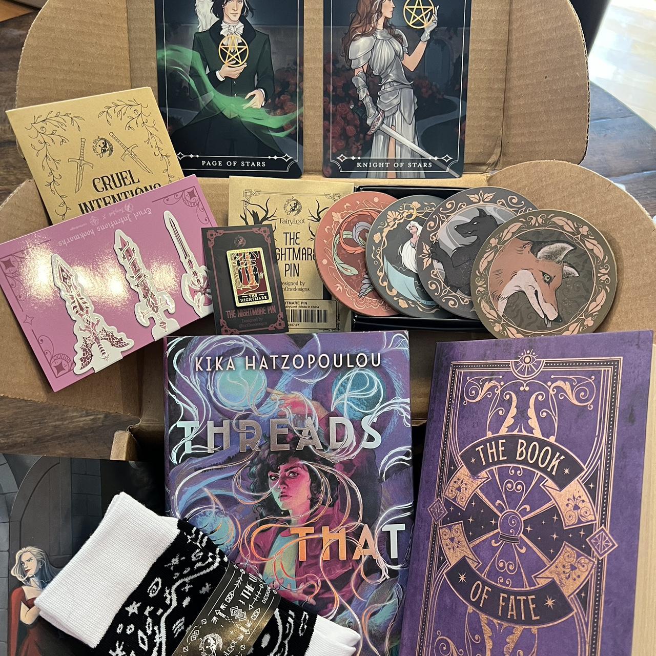 ENTIRE july ya fairyloot box !! bestseller threads... - Depop