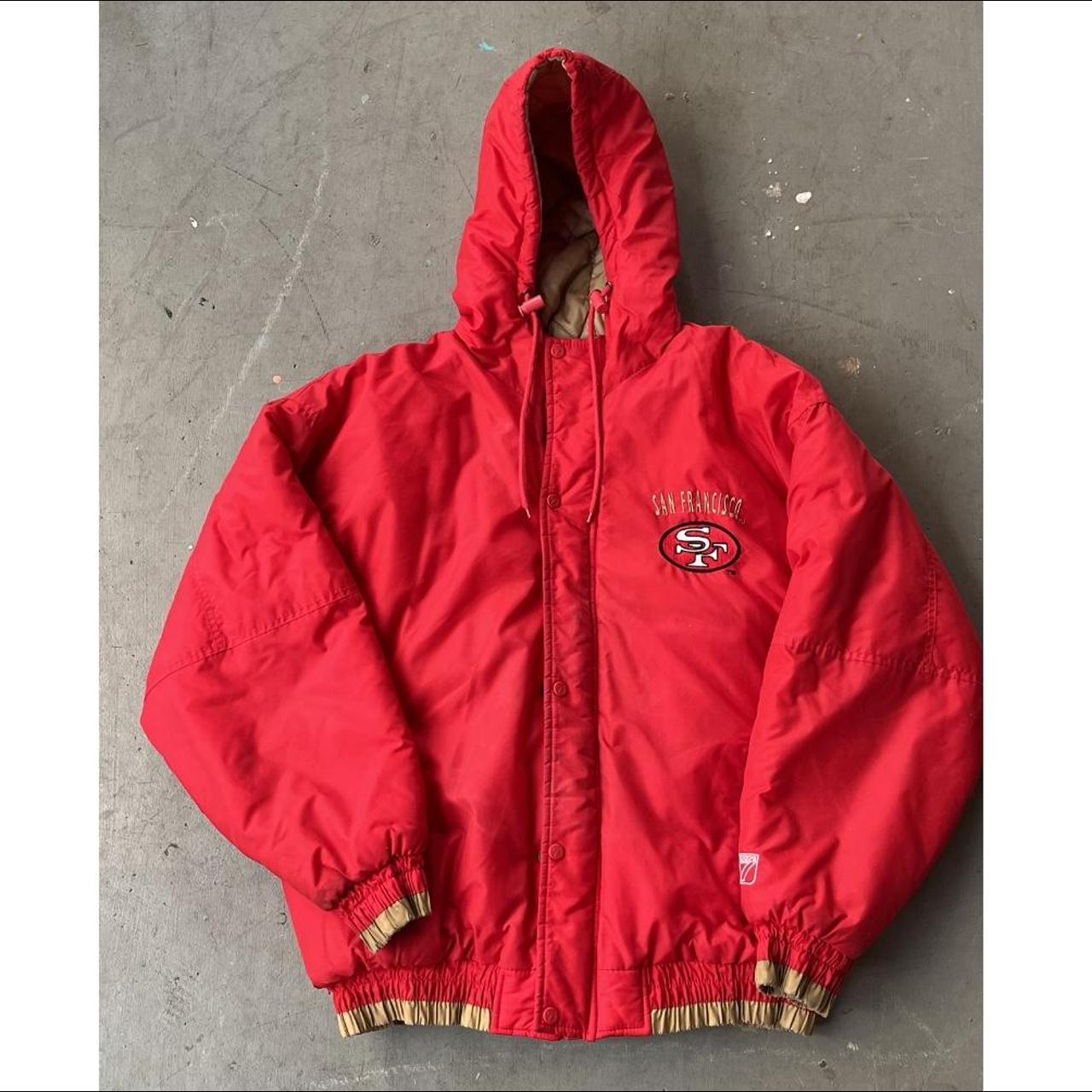 San Francisco 49ers Winter puffy jacket Logo7 Says - Depop