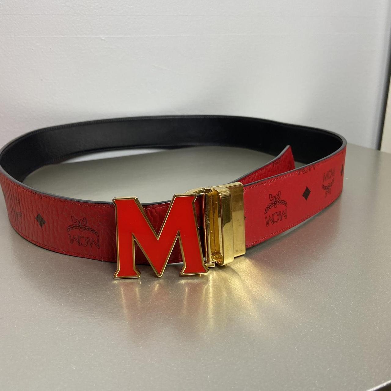 Mcm Men's Belt - Red