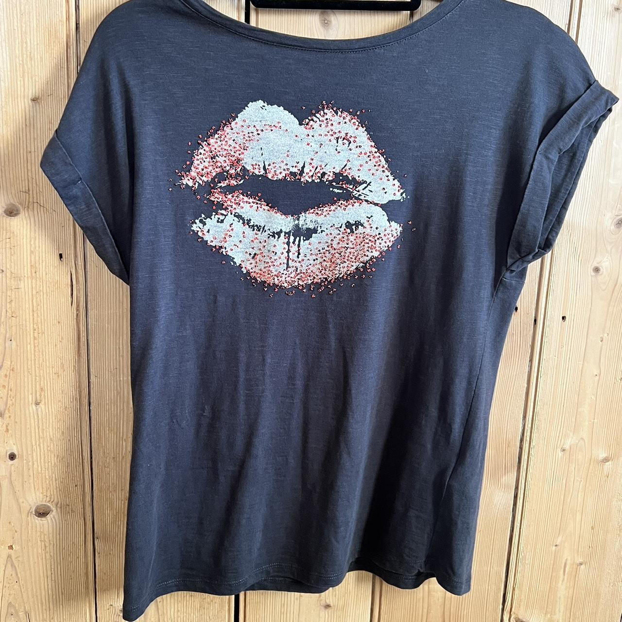 Mint velvet navy lips sweatshirt sale